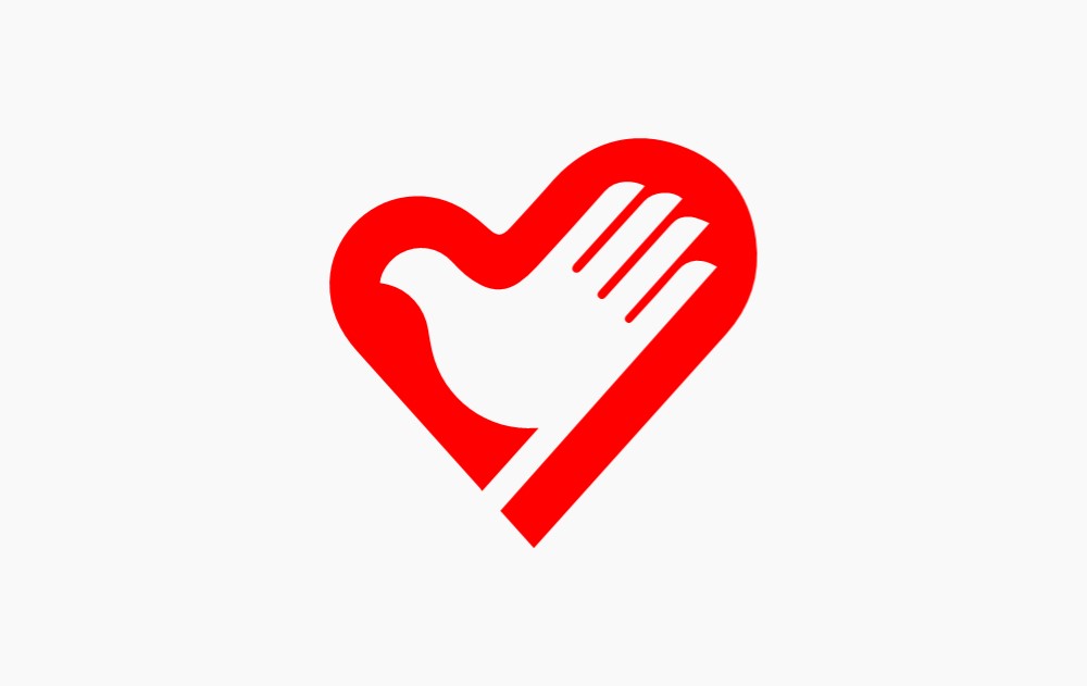 爱心握手 志愿者标志 公益活动标识
