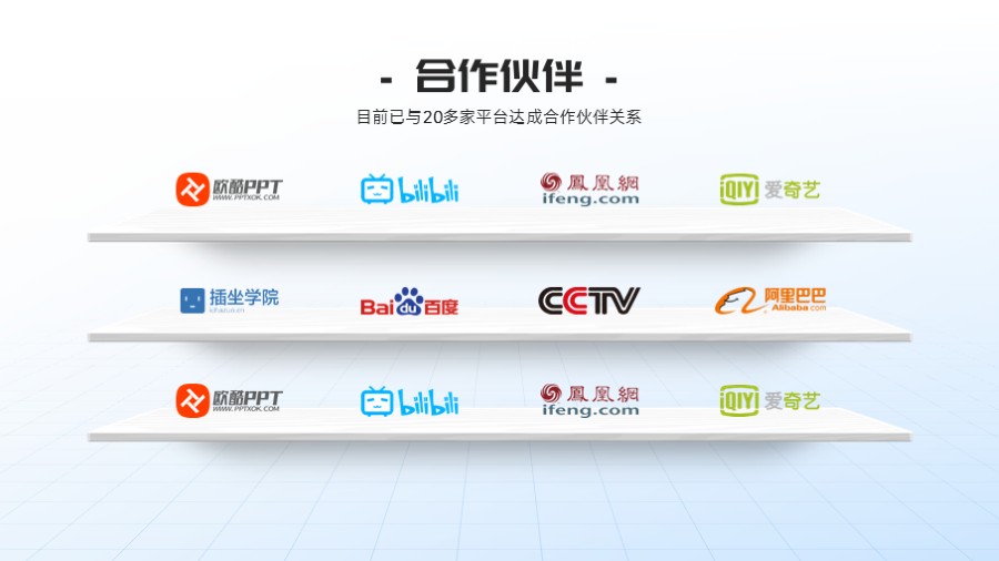 隔板展示品牌logo板式