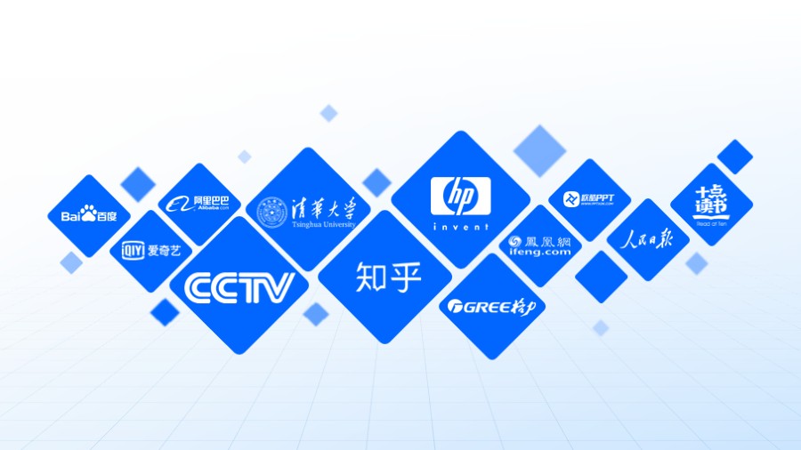 菱形卡片式品牌logo板式