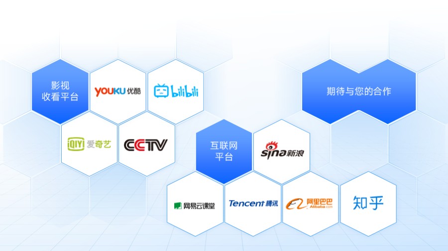 蜂窝六边形品牌logo板式