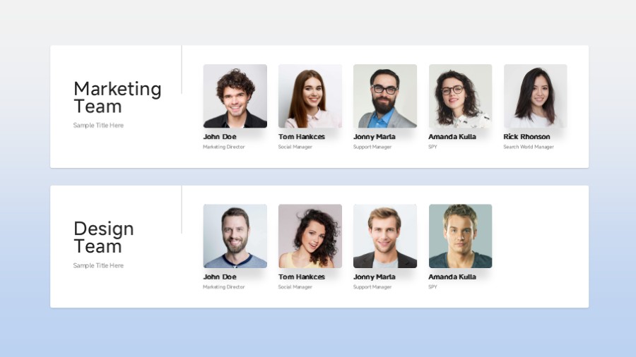 团队成员简介PPT板式