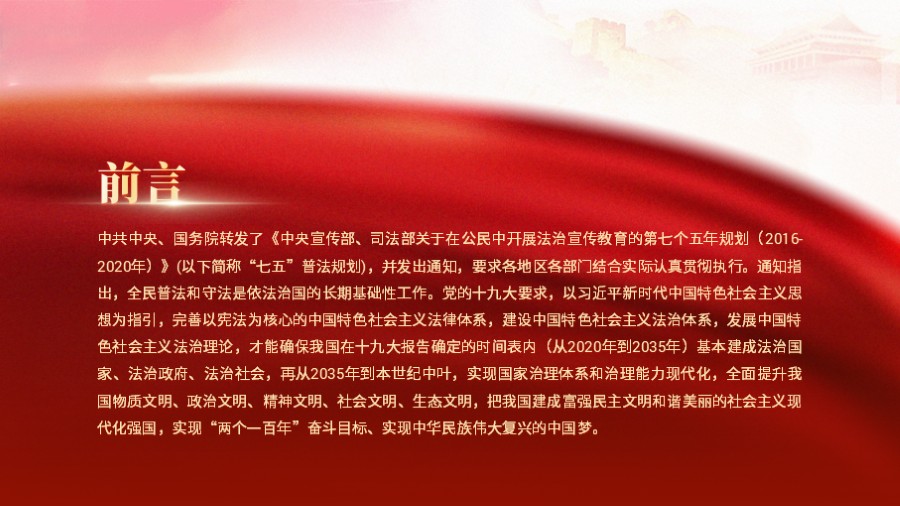 前言引用引言红色党建PPT板式