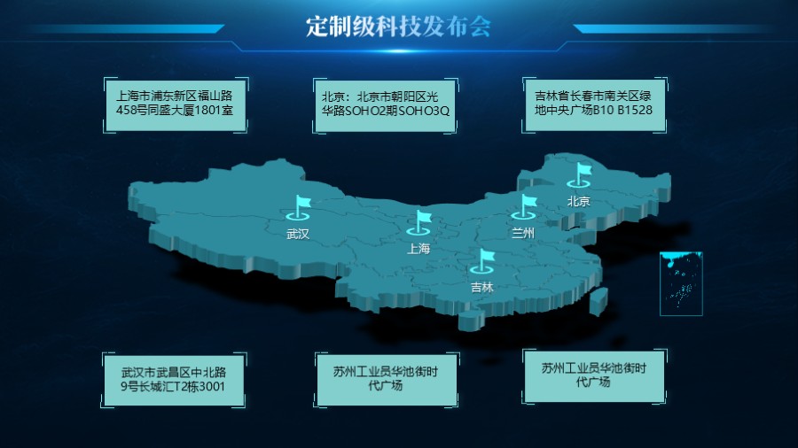 中国地图联系方式市场分部PPT
