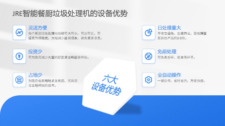 六段并列关系PPT图示