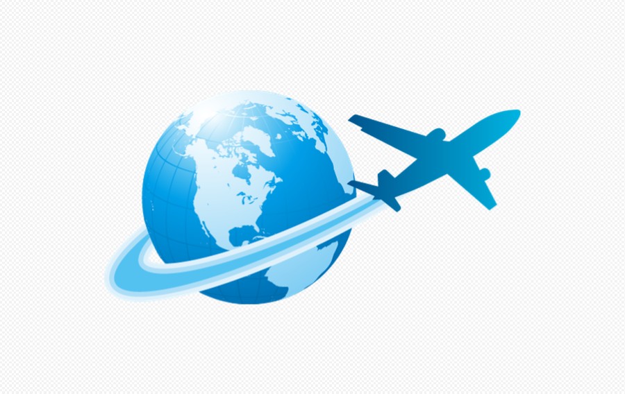 飞机环绕地球飞出