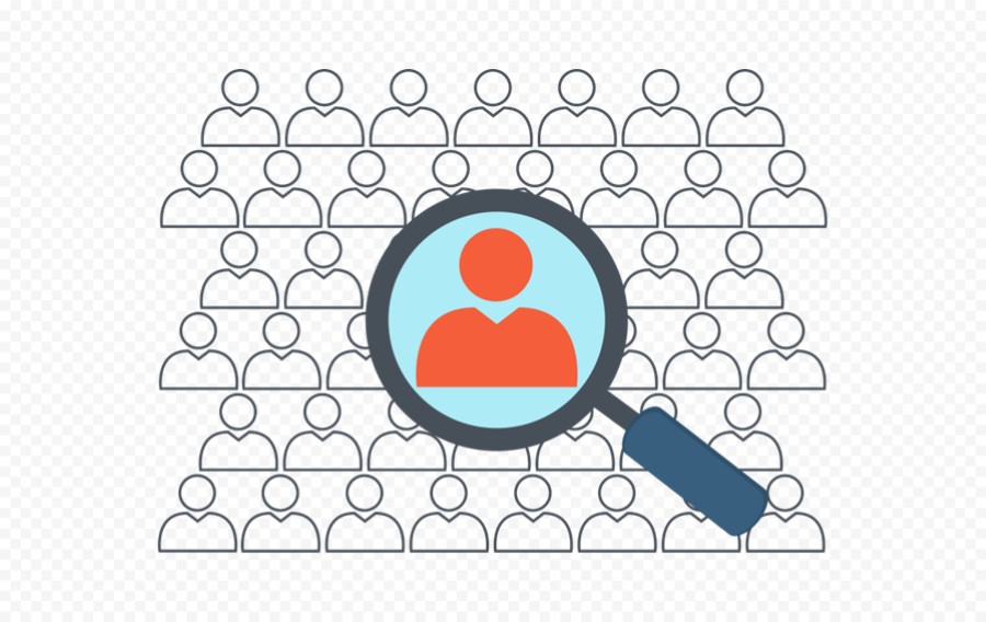 放大镜 人才招聘 竞选 选人