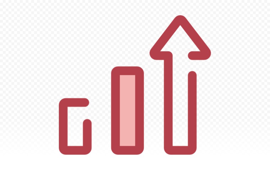 柱状图增长箭头