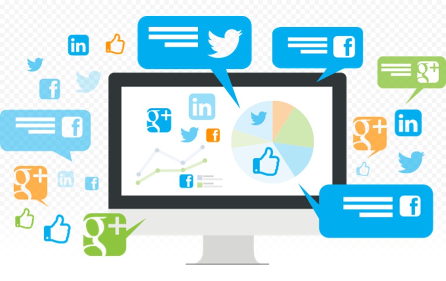 电脑显示器社交APP对话