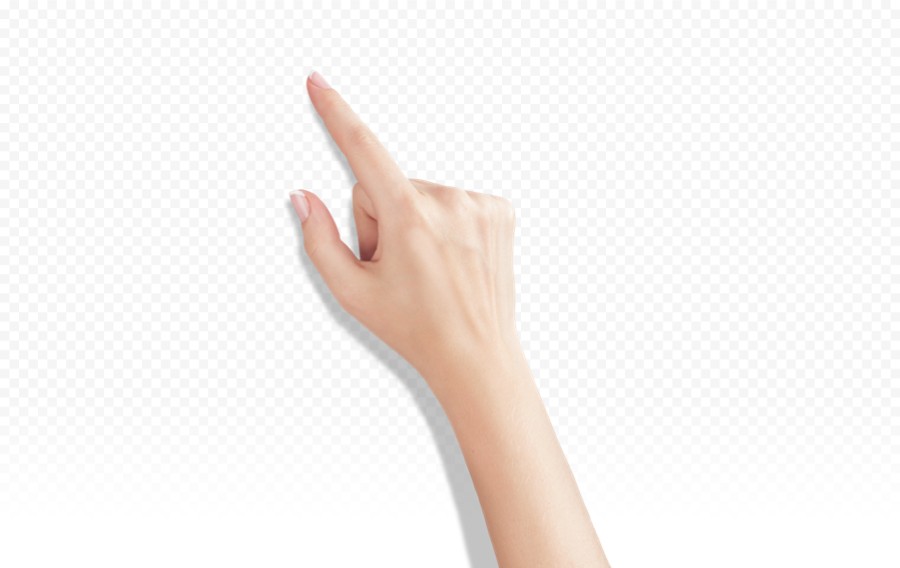 手指点击指向手势